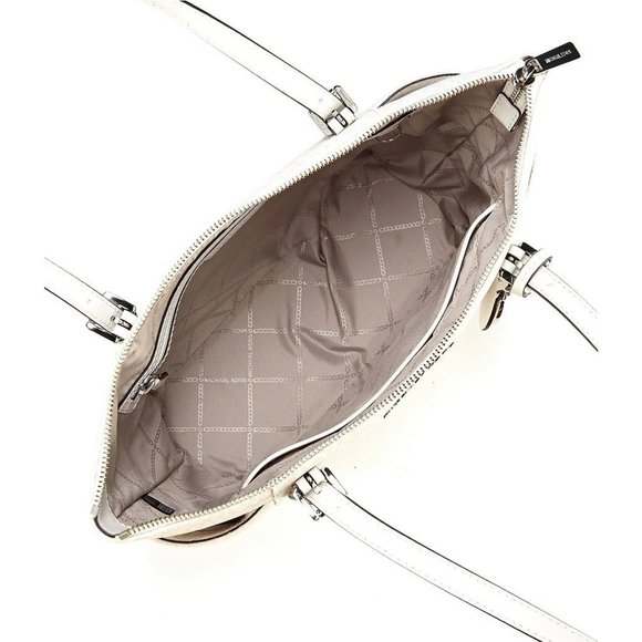 Michael Kors Jet Set East West Top Zip Signature Logo Tote Bag - Picture 3 of 11